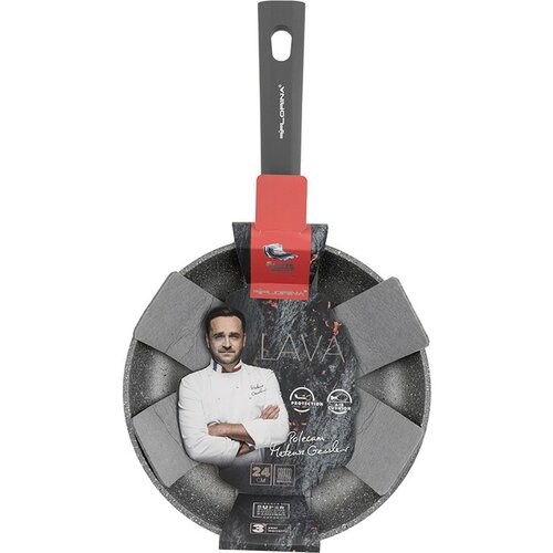 Florina Alumínium deep pan Lava 24 cm