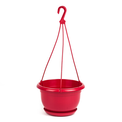 Doniczka plastikowa Malta 21 cm, różowy