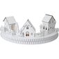 Decorațiune cu LED Winter Town alb, 10x LED, 40 cm, 2x AA