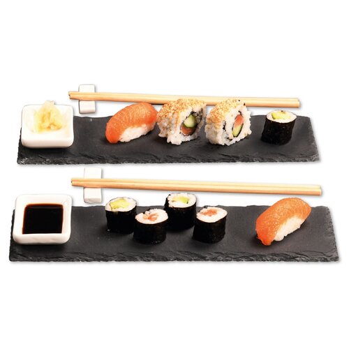 Kesper 38142 Zestaw do sushi z łupków, 8 szt.