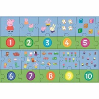 Trefl Vzdělávací puzzle Čísla Prasátko Peppa, 20 dílků