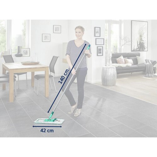 Leifheit Podlahový mop Profi Micro Duo s kovovou tyčí + náhrada Static Plus ZDARMA 55169