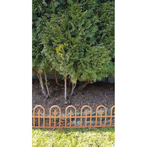 Záhradný plôtik Bolt terakota, 2,3 m