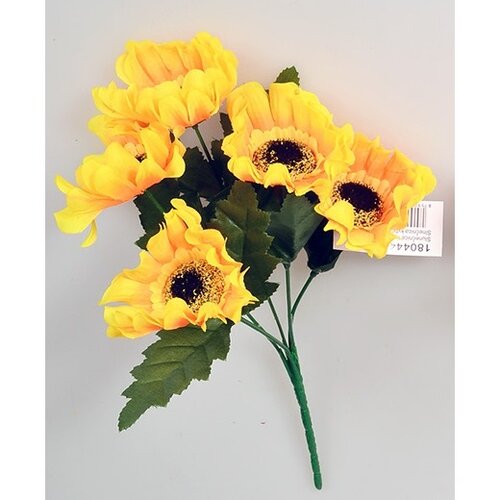 Sztuczny kwiat  Słonecznik żółty, 37 cm