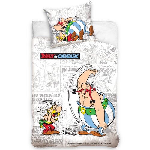 Dětské povlečení Asterix a Obelix komiks, 140 x 200 cm, 70 x 90 cm