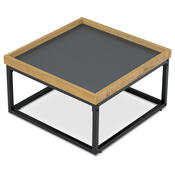 Konferenčni miza z robom in obodnim podnožjem, 53x 53 x 30 cm