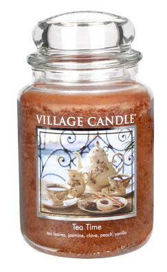 Village Candle Vonná svíčka Čajový dýchánek - Tea Time, 645 g