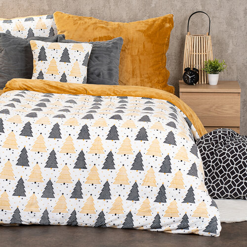 4Home Świąteczna pościel mikroflanela Nordic winter, 140 x 220 cm, 70 x 90 cm