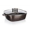 Tavă cu suprafața antiaderentă Banquet PREMIUM Dark Brown 28 x 28 x 8 cm