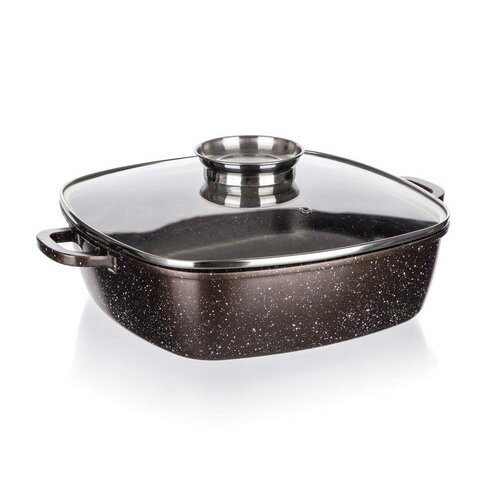 Banquet Bräter mit Antihaftbeschichtung PREMIUM Dunkelbraun 28 x 28 x 8 cm