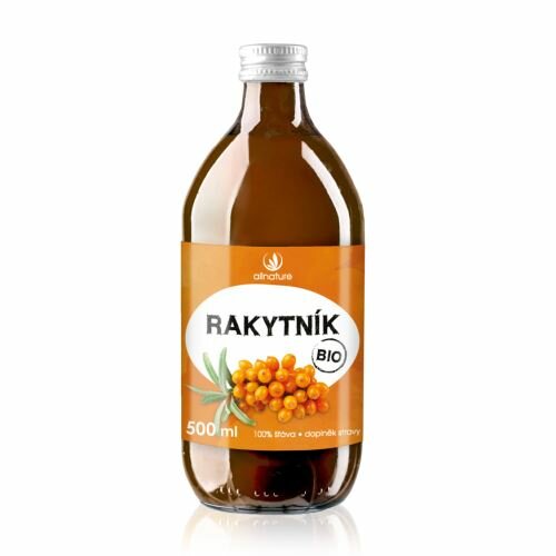 Obrázok Allnature Rakytníková šťáva 100 % BIO 500 ml