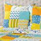 4Home Posteljnina iz krepa, Patchwork blue, 140 x 200 cm, 70 x 90 cm