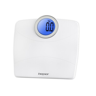 Beper Cântar digital personal cu afișaj rotund,alb