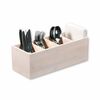 Kesper 57850 Bambus Organizer, 4 Fächer, Weiß, 35 x 12 x 14 cm