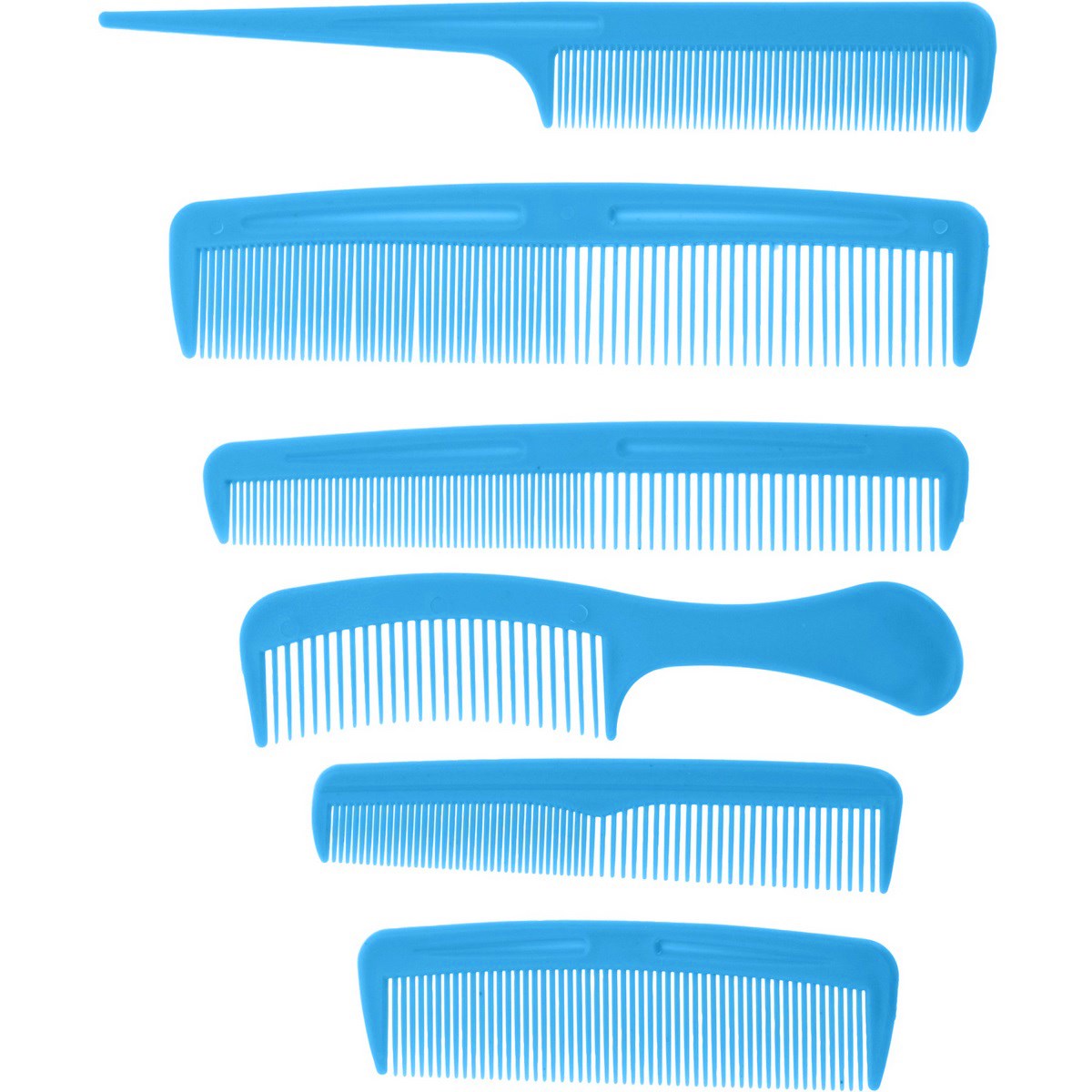 Sada hrebeňov Combs modrá, 6 ks
