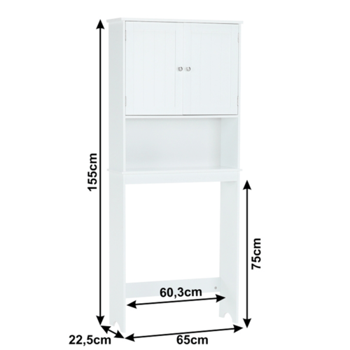 Skříňka nad toaletu ATENE TYP 5, bílá