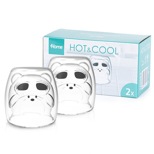 4Home Termo kozarec Hot&Cool Frosty Bear 250 ml, 2 kosa