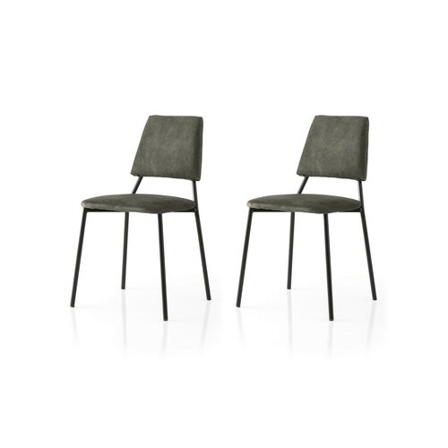 Sada jídelních židlí Lima Anthracite and Black, 2 ks