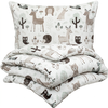 Lenjerie de pat pentru copii din microflanel 4Home Nordic friends, 140 x 200 cm, 70 x 90 cm