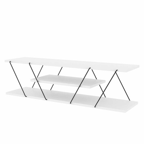 TV-Tisch Canaz White and Black