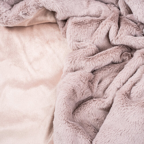 Pătură Ashley roz prăfuit, 130 x 180 cm