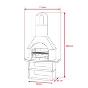 Buschbeck Záhradný betónový krb + gril Cortina