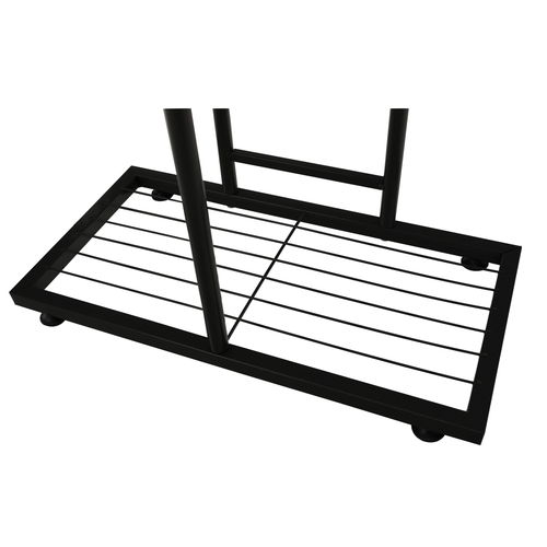Bamir 1 virágállvány, sötétszürke, 43 x 22 x 98 cm