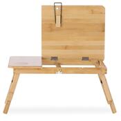 Măsuță laptop Restilo Ryker, din bambus, 50 x 30 x 25 cm
