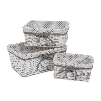 Komplet pletenih košar Home, 3 kos