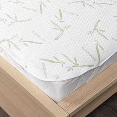 4Home Bamboo Matratzenschoner mit Gummi, 90 x 200 cm
