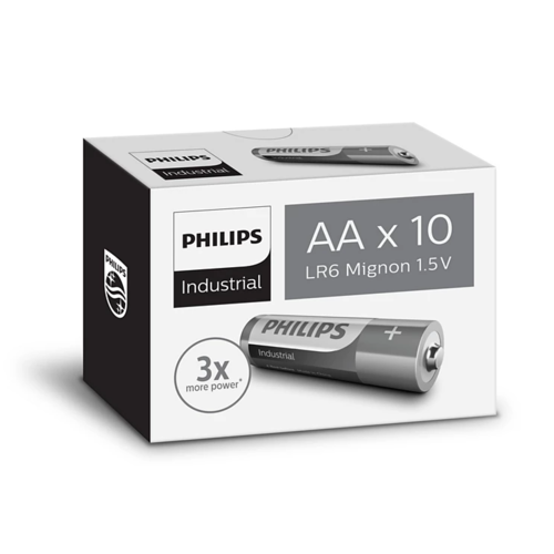 Philips Priemyselné batérie AA Ultra Alkaline, 10 ks