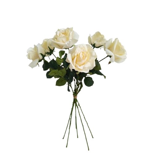 Bukiet róż kremowy, 7 szt., wys. 70 cm