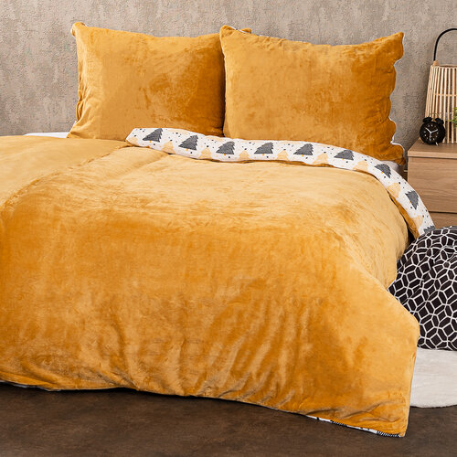 4Home Božično posteljnina iz mikroflanela Nordic winter, 160 x 200 cm, 2x 70 x 80 cm