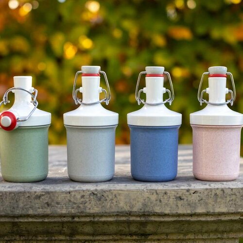 Koziol Láhev na vodu PLOPP TO GO MINI, 200 ml, růžová