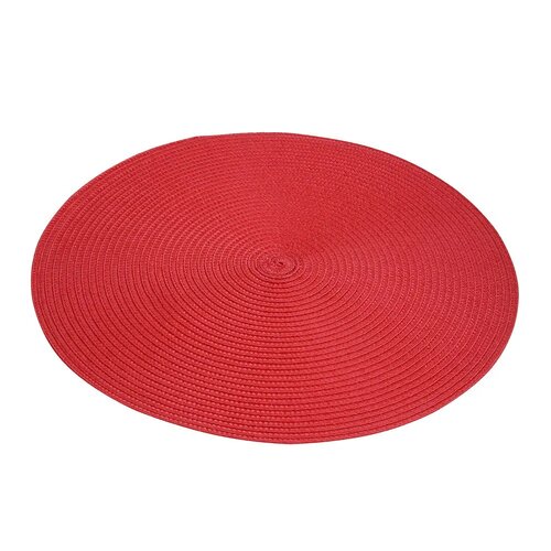 Altom Сервірувальний килимок Straw червоний, діаметр 38 см, набір з 4-х штук