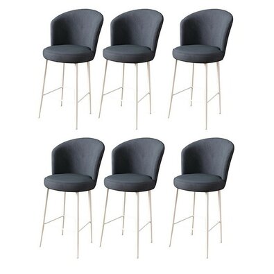 Set de scaune de bar Alte, Anthracite and White, 6 buc.