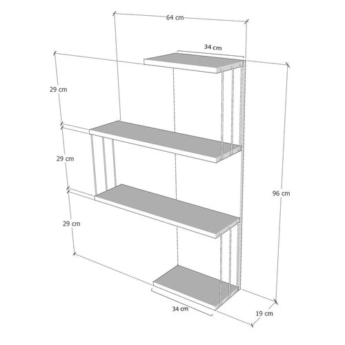 Cambel Anthracite polc