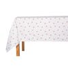 Різдвяна скатертина Red Snowflakes on White, 130 x 180 см