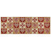 Tischläufer Herz rot, 32 x 96 cm