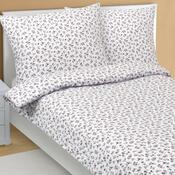 Bellatex Фланелева постільна білизна Трояндочка червона, 140 x 200 см, 70 x 90 см