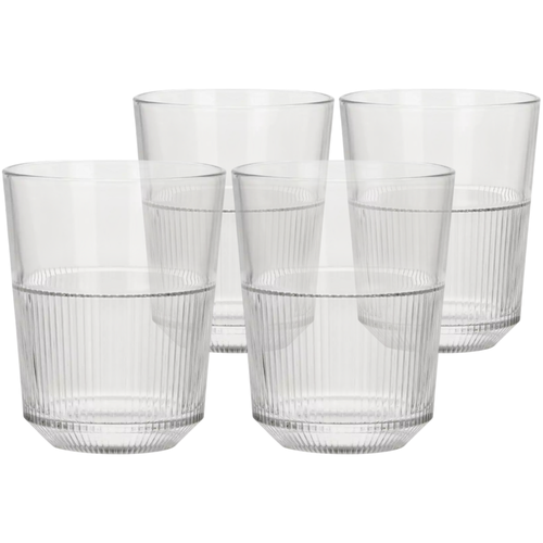 Atmós Fera Set mit geriffelten Gläsern Old 320 ml, 4 Stück