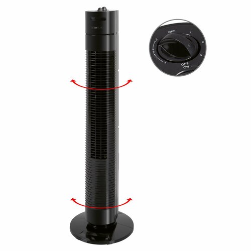 Clatronic TVL 3770 oszlopos ventilátor, feketeszínű