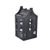 Suport metalic pentru lumânări InDecor LittleHouse negru, 10 x 10 x 19 cm