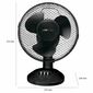 Clatronic VL 3601 asztali ventilátor, 23 cm,fekete