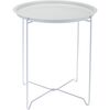 Kovový stolek bílá, 48 cm