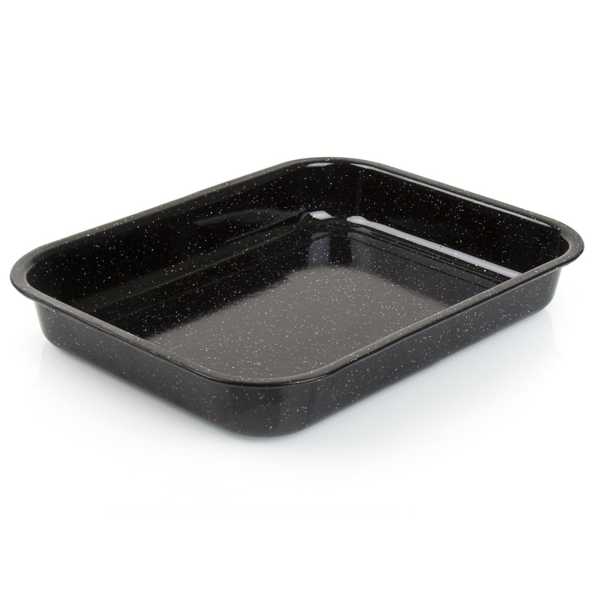 Bankett Zománc sütőedény CULINARIA Fekete 34 x 26x 5 cm, S