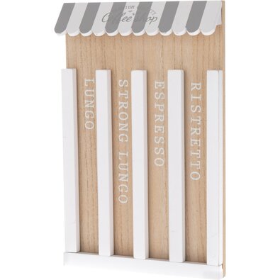 Drevený zásobník na kapsule Coffee Shop, 19 x 30 cm