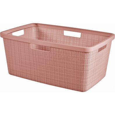 Curver Jute košík na bielizeň 46 l, ružový