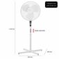 Clatronic VL 3603 S WH Wentylator stojący 40 cm,biały