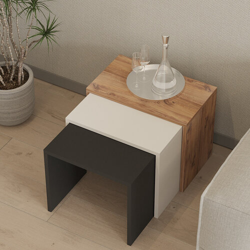 Odkladací stolík Gul, 3 ks